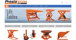 Desktop Screenshot of prestolifts.com